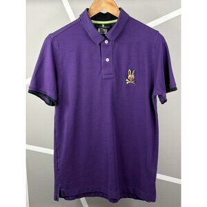 Psycho Bunny Purple Polo Short Sleeve Shirt Men’s Small Pima Cotton